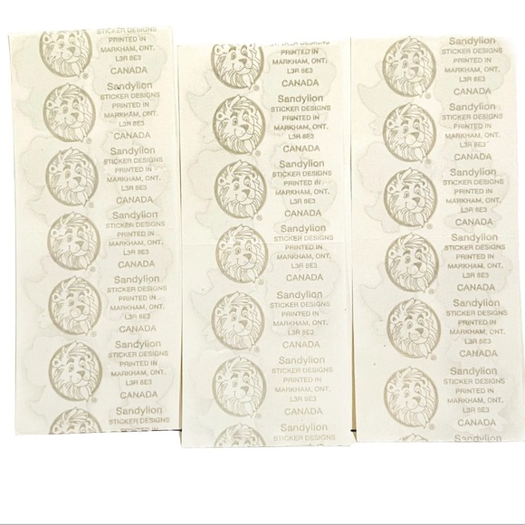 Vintage Sandylion Stickers Shiny Dinosaurs Balloons Skateboard Blue Purple Green - Picture 3 of 7